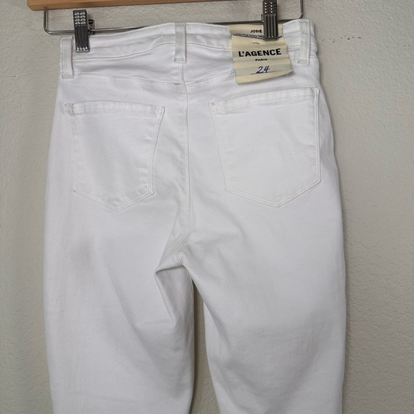 NWT L'Agence Josie High Rise Skinny Split Side Hem Jeans 24 - Picture 6 of 8